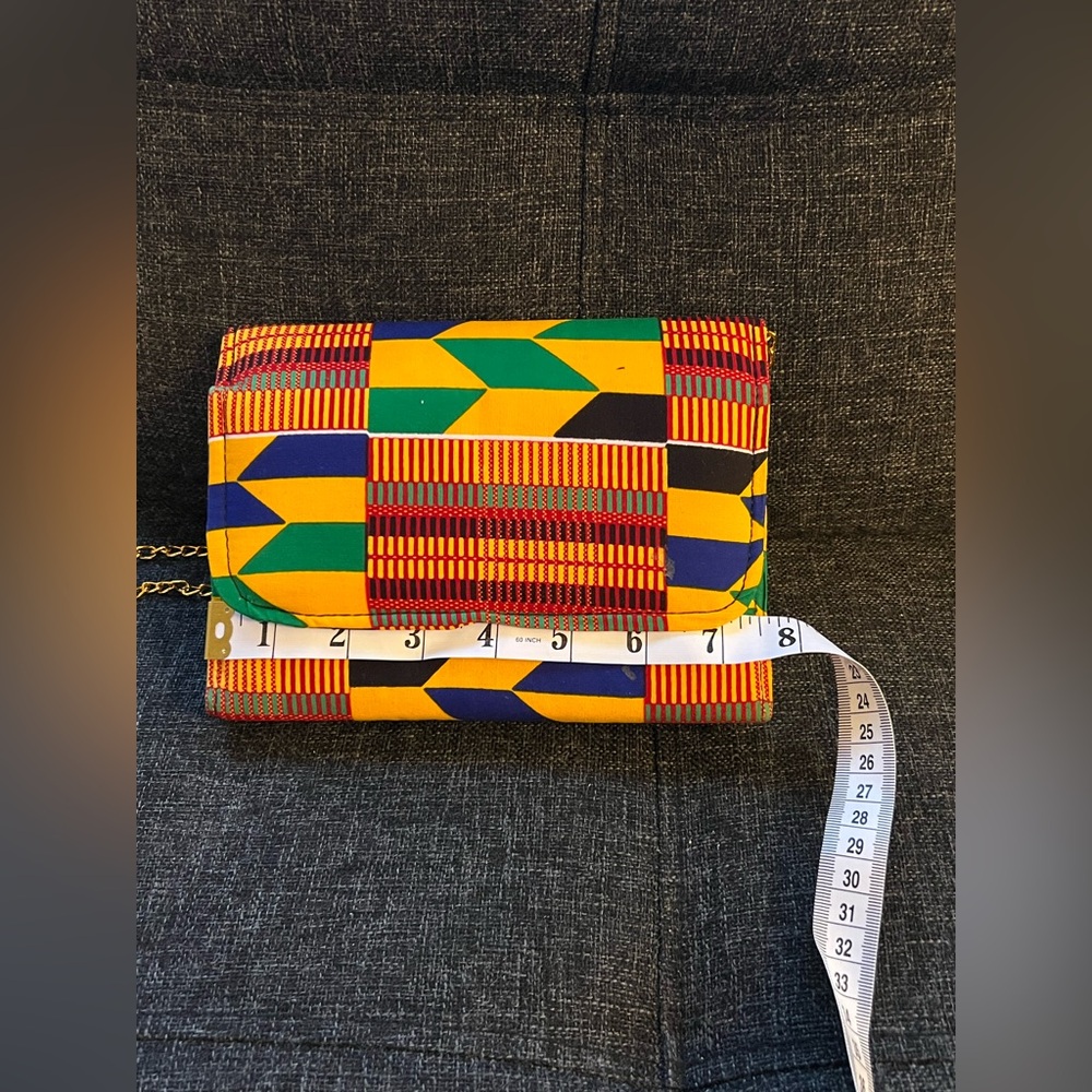 Colorful Geometric Pattern Handmade Clutch - Picture 8 of 9
